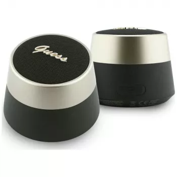 GUESS Bluetooth-højttaler 5W Script MetalLogo sort