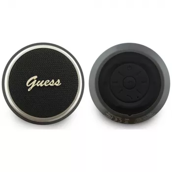 GUESS Bluetooth-højttaler 5W Script MetalLogo sort