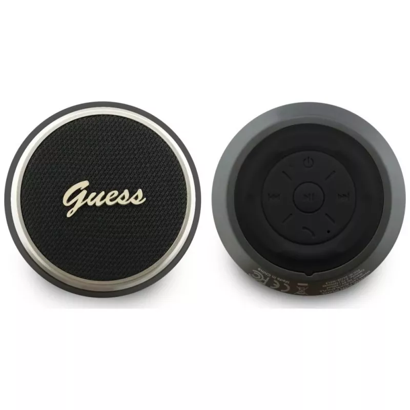 GUESS Bluetooth-højttaler 5W Script MetalLogo sort