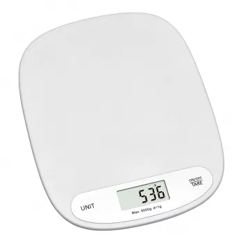 TFA 50.2003.02 digital køkkenvægt, 5 kg kapacitet, hvid, vægmontering