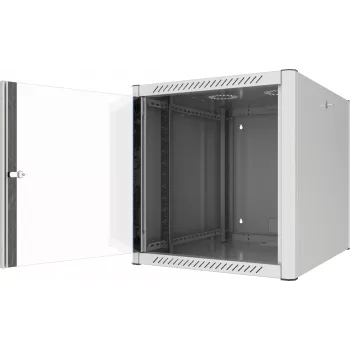 EFB Elektronik 19 inch vægskab 12U dybde 800 mm formonteret RAL7035
