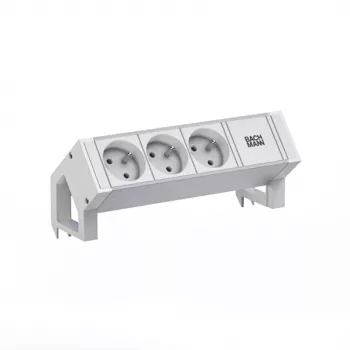 Bachmann DESK2 ALU WHITE 3xUTE 0 937.412 2 m GST18 RAL9010