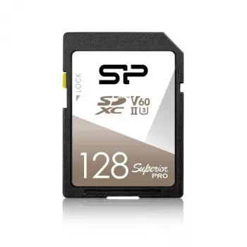 Silicon Power Superior Pro 128GB SDXC UHS-II U3 V60 hukommelseskort (SP128GBSDXJV6V10)