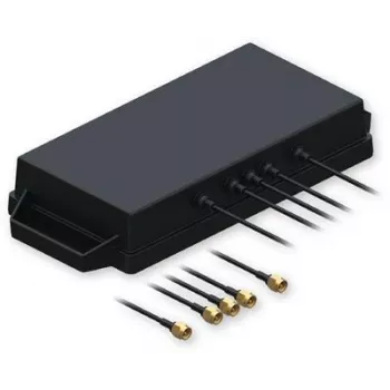 Teltonika 5G/GNSS-kombiantenne med SMA-stik - 3m kabel - sort