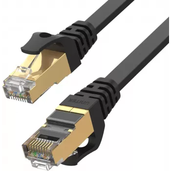 UNITEK Cat.7 SSTP Ethernet Patch Cable 2m Flat Black