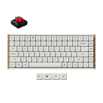 Keychron K3U-Q1Z 75% Milk POM Red Switch 8K trådløst mekanisk tastatur