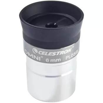Celestron Omni 6 mm Plössl Okular - 1,25 inch fuldt multicoated - sort/sølv