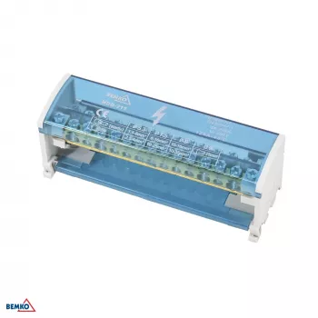 SCHELINGER fordelerblok 30 klemmer 2x15 (11x5,3mm + 2x7,5mm + 2x9,1mm)