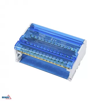 SCHELINGER fordelerblok 60 klemmer 4x15 (11x5,3mm + 2x7,5mm + 2x9,1mm)