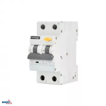 SCHELINGER RCBO 2P B 25A 30mA Type AC fejlstrømsafbryder med overstrømsbeskyttelse