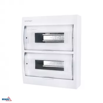 SCHELINGER A80-RDN-IP40-NPE-24P overfladefordeler IP40 24N+24PE 2x12P