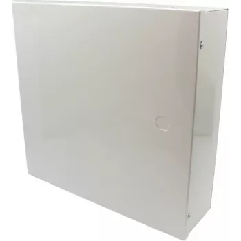 Pulsar AWO000PU universelt metalkabinet, hvid (RAL 9003), vægmontering, 17Ah batteribackup