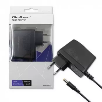 QOLTEC netadapter 24W 12V 2A 5,5x2,5mm