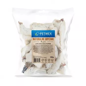 PETMEX kaninpoter med pels hundetyggeprodukt 500g