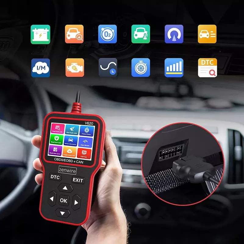 ZENWIRE V620 OBD2 ELM327 CAN-interface diagnosescanner