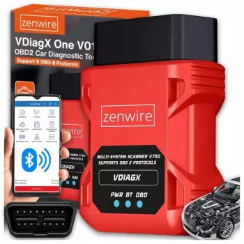 OBD2 diagnosescanner ELM327 VDiagX V016 Bluetooth-interface tester