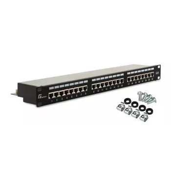 GETFORT PGF-5EFTP24-B6 patchpanel FTP Cat.5e 24 port 1U sort