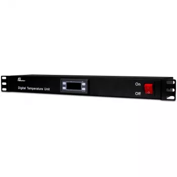 Getfort GF-TR 1U racktermostat, digital, 19 inch, sort