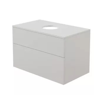 DEANTE CREA Washbasin Cabinet with Countertop 600x450x570 mm White MDF/Ceramic