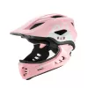 ROCKBROS TT-32002 Rabbit børnehjelm med aftagelig hagebeskytter, størrelse M (54-58 cm), pink