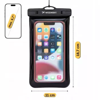 Wozinsky WWE-01 vandtæt mobilarmbåndsholder sort