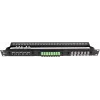 Getfort 1U 24-port modulært patchpanel sort