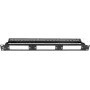 Getfort 1U 24-port modulært patchpanel sort