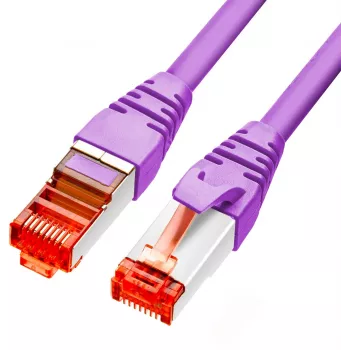 GETFORT Cat.6A S/FTP LSOH Ethernet-patchkabel 10 m lilla
