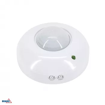 BEMKO PIR-bevægelsessensor 1200W 360° hvid