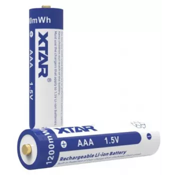 XTAR AAA 1,5 V 750 mAh genopladeligt Li-ion-batteri (4-pak) med beskyttelse