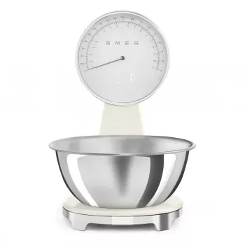 SMEG analog og digital køkkenvægt creme KSF01CRWW