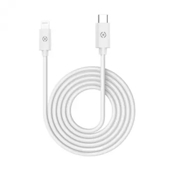 CELLY Lightning til USB-C kabel 60W - 1,2 m hvid MFi-certificeret