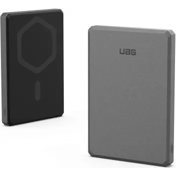 Urban Armor Gear UAG Ultra Slim Rugged Powerbank Magnetisk Trådløs Lader 5000 mAh 20W sort