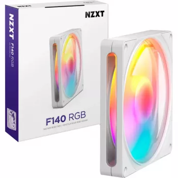 NZXT F140 RGB White 140mm PWM-ventilator med adresserbar RGB