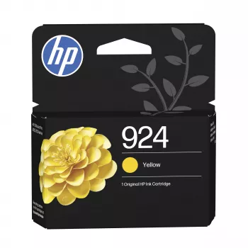 HP 924 gul original blækpatron (4K0U5NE#30B) - 300 sider, farvestofbaseret