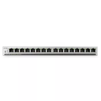 ZyXEL GS1100-16EP 16-port Gigabit PoE+ unmanaged switch, 135W budget, lüfterlos, slank