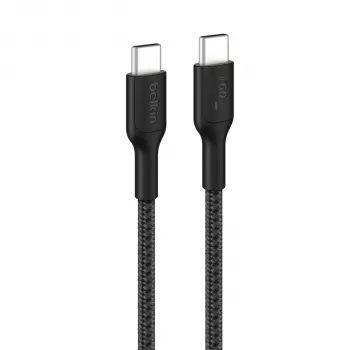 Belkin BOOST↑CHARGE flettet USB-C til USB-C-kabel 60W 2m sort