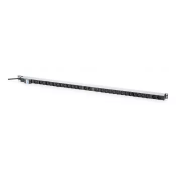 DIGITUS Basic IT PDU, enfaset 32A, 24 x C13, 2 x C19, 4 x Schuko, 3 m kabel, IEC 60309 32A stik