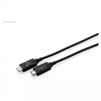 DIGITUS Armored HDMI 2.1 Active Optical Cable, 8K UHD, 20 m, sort