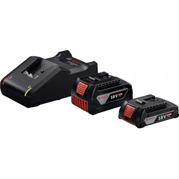 Starter-sæt 18V (GBA 18V 4.0/2.0Ah + GAL 18V-40 Professional) (sort, 2x Li-Ion akku, AMPShare Alliance)