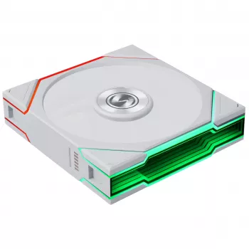 Lian Li UNI FAN TL FLEX Wireless ARGB Reverse Blade 120mm-blæser - hvid