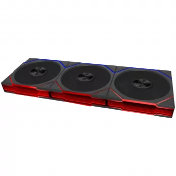 Lian Li UNI FAN TL FLEX Wireless ARGB 120mm-blæser 3-pak med controller - sort