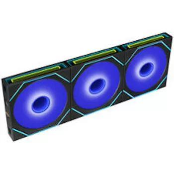 Lian Li UNI FAN SL-INF FLEX Wireless ARGB Reverse Blade 120mm ventilator 3-pak med controller - sort