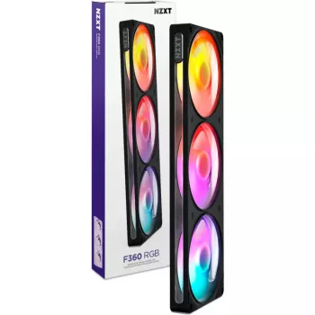 NZXT F360 RGB 360mm alt-i-en-væskekøler til CPU - sort