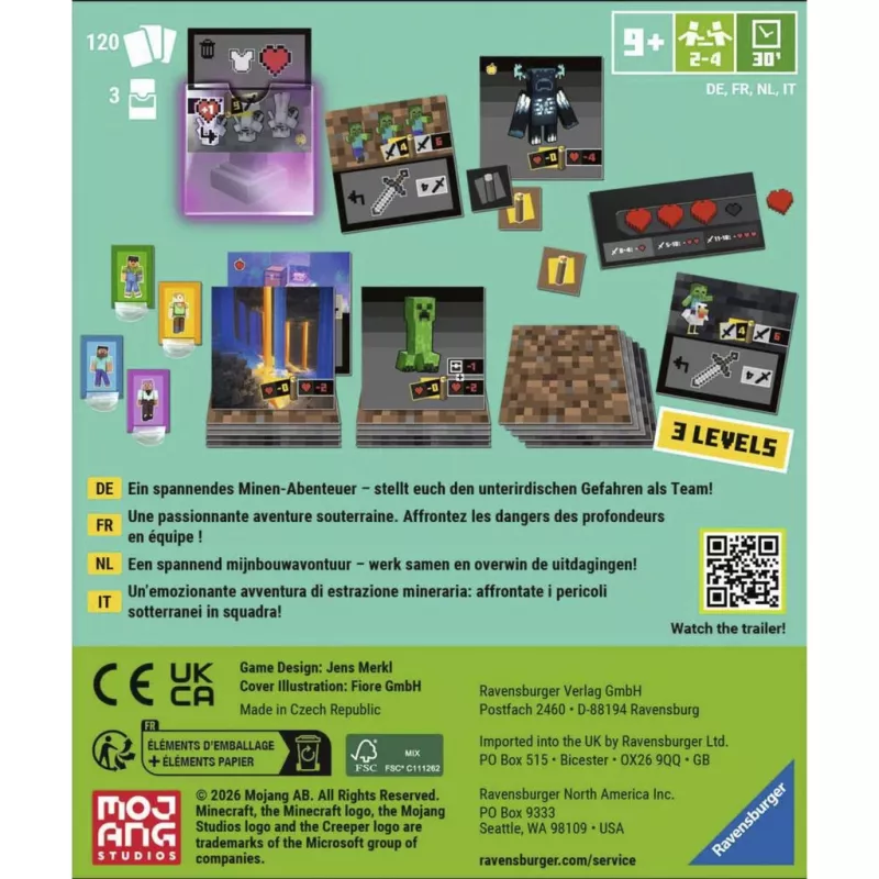 RAVENSBURGER Minecraft: Digging Down strategispil