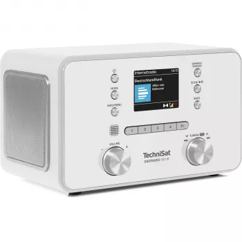 TechniSat DigitRadio 550 IR internet DAB+ FM-radio med Bluetooth, Spotify Connect, 20W stereo, farve-TFT-display, hvid