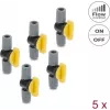 Delock gennemstrømningsregulator til drypvanding – præcis vandmængderegulering, 5 stk.