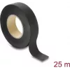 Delock Fabric Tape 25 m x 19 mm Hand-Tearable Self-Adhesive Black
