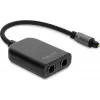 Delock S/PDIF TOSLINK-splitter 1 indgang 2 udgange