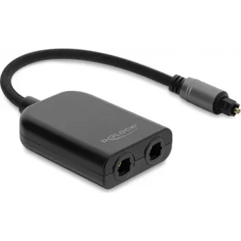 Delock S/PDIF TOSLINK-splitter 1 indgang 2 udgange